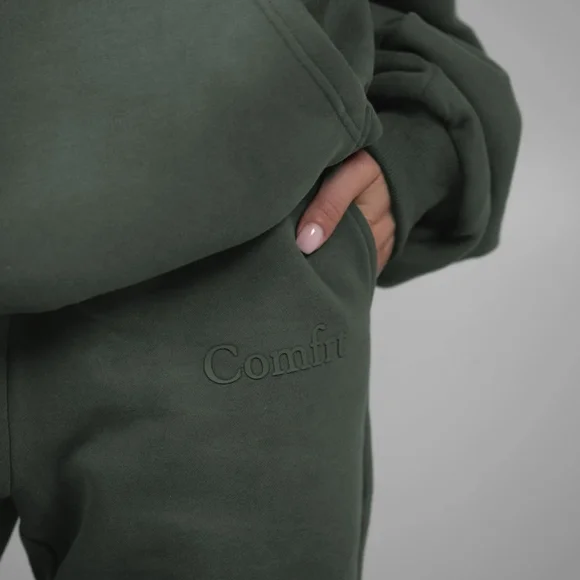 Comfrt Women's Green Track Pants - Picture 1 of 6